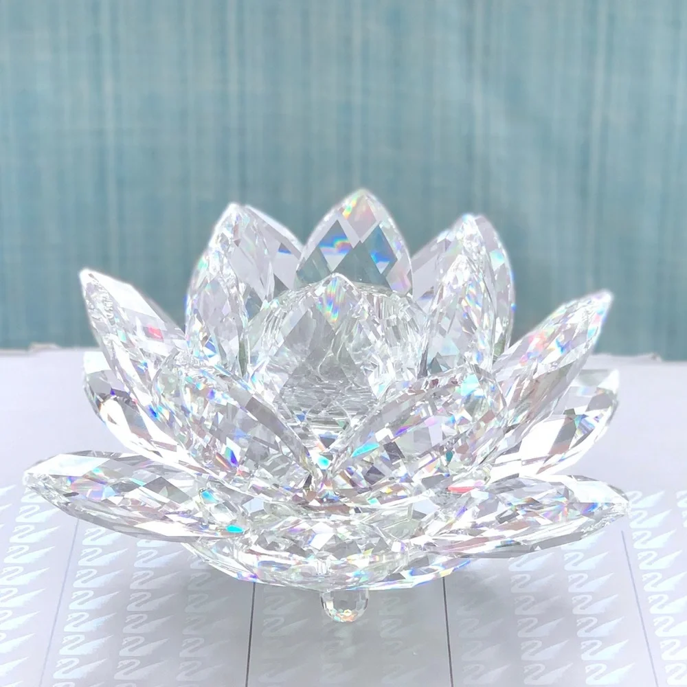 Swarovski Crystal Large Waterlily Candleholder - Picture 6 of 11